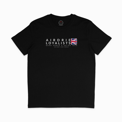 Airdrie Born Under A Union Jack T-shirt