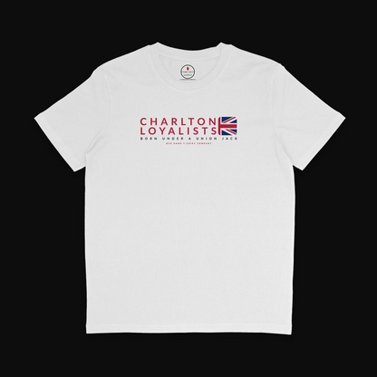 Charlton Loyalists T-shirt: Black, White, Red, Navy