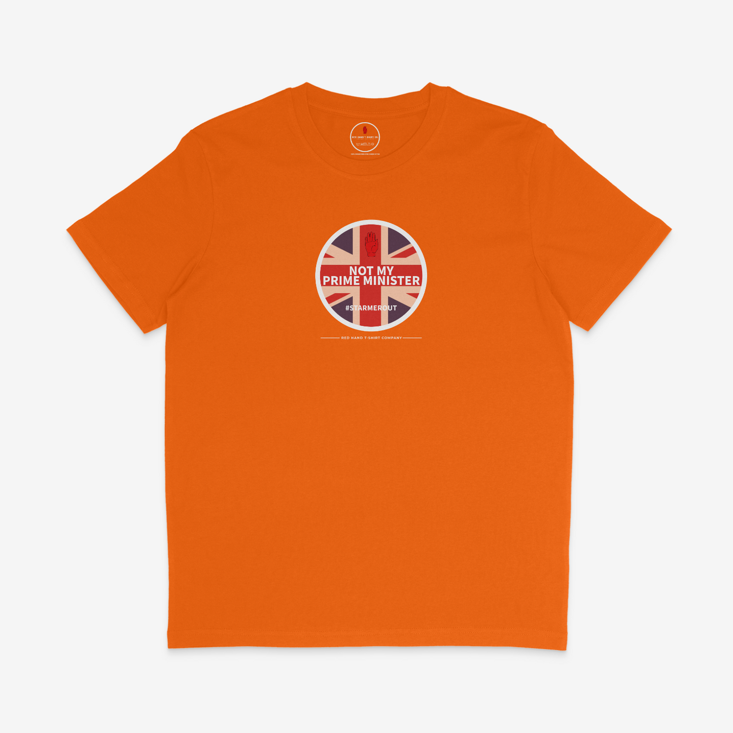 Starmer Out T-shirt: Black, Blue, Navy, Orange