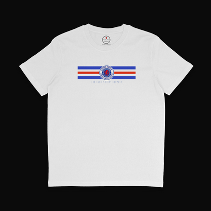 Cowie Mafia T-shirt: Black, White, Navy, Orange