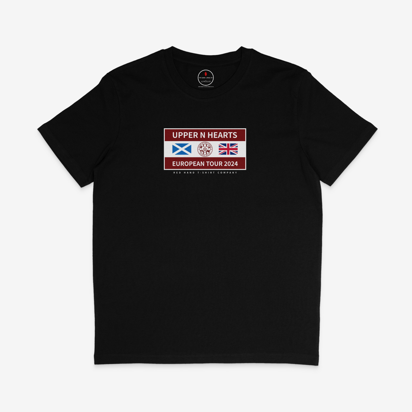 Upper N European Tour T-shirt: Black, Navy, White, Burgundy