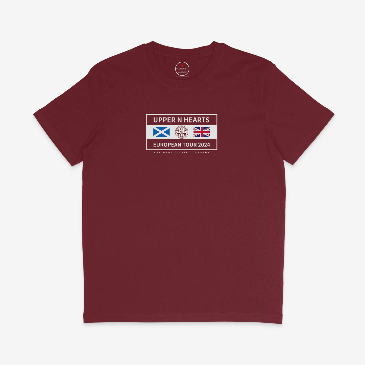 Upper N European Tour T-shirt: Black, Navy, White, Burgundy