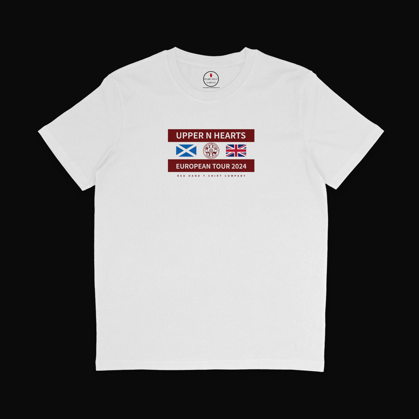 Upper N European Tour T-shirt: Black, Navy, White, Burgundy