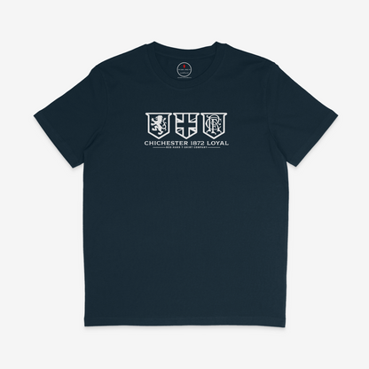 Chichester 1872 Loyal T-shirt: Black, Blue, Navy, Orange