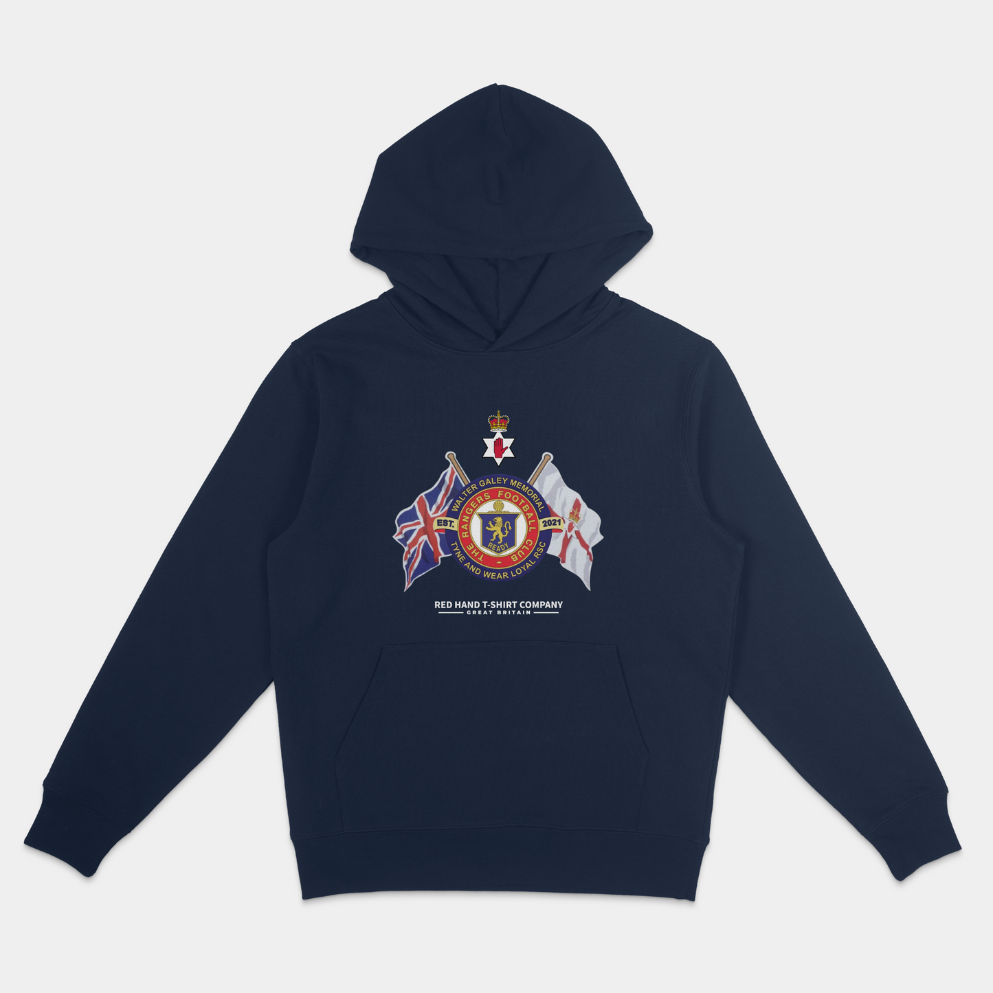 Walter Galey Crossed Flags Hoodie