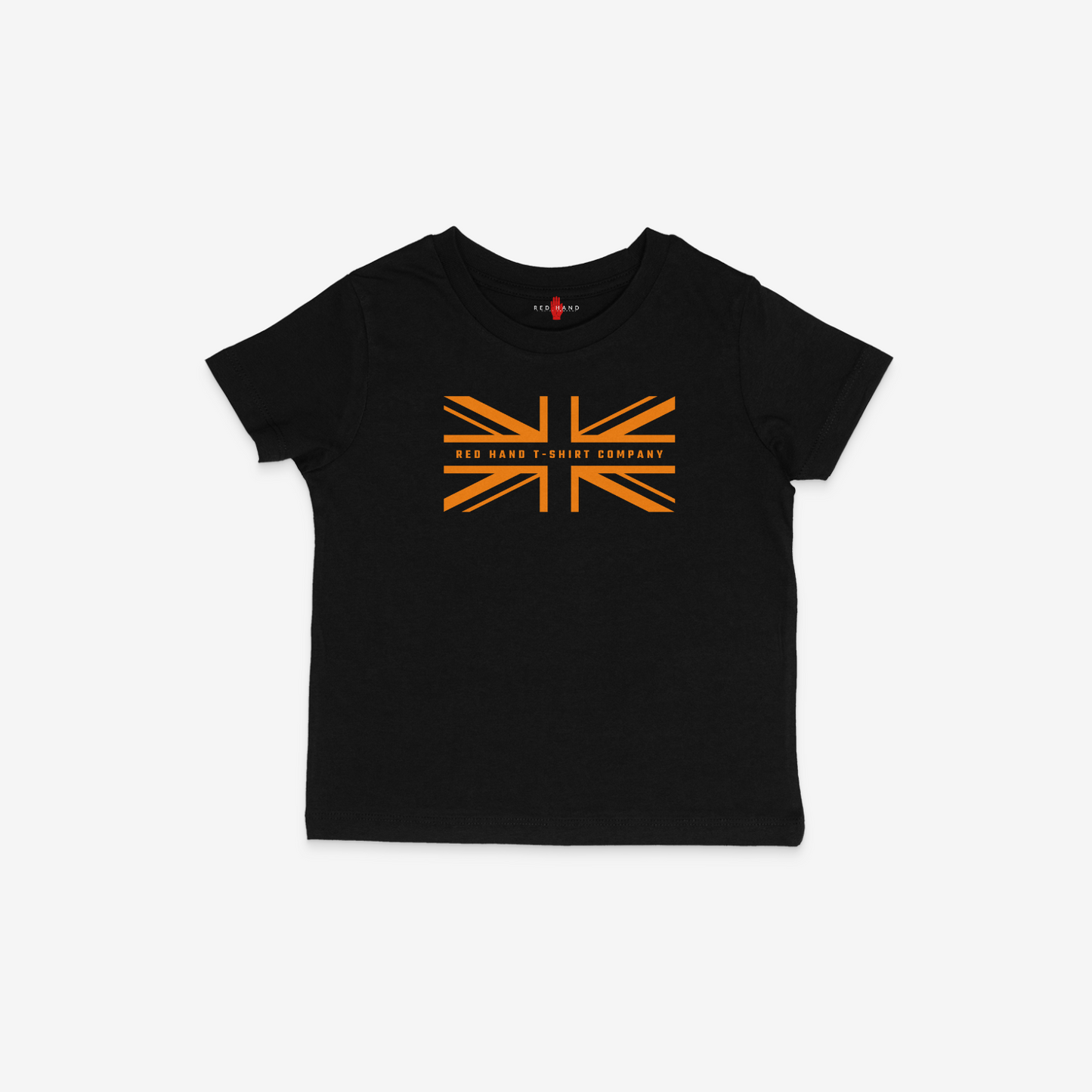 RHTC Union Flag Mini T-shirt - Black and Orange