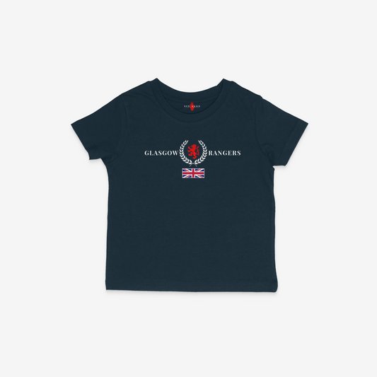 Glasgow Rangers Laurel Wreath Mini T-Shirt - Navy