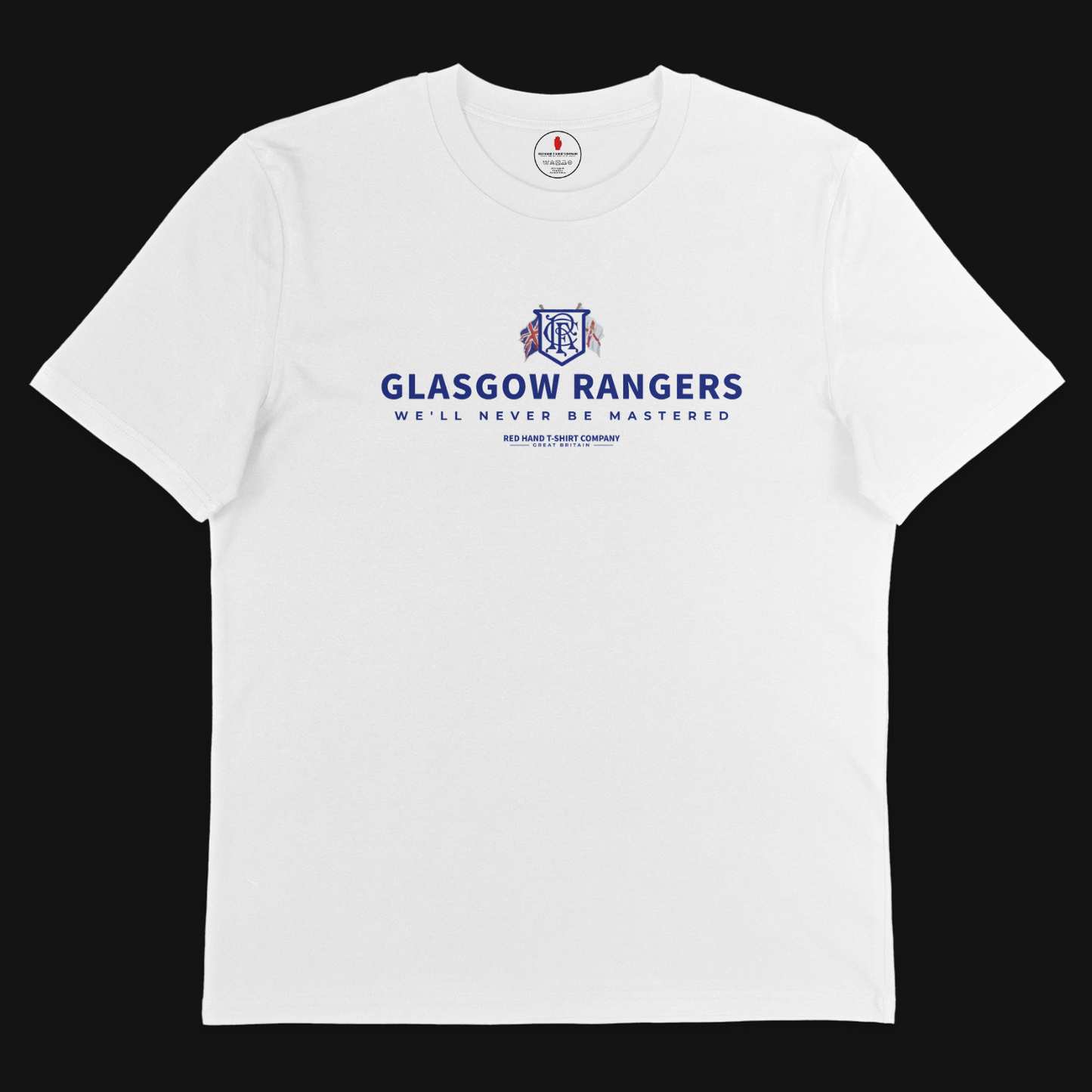Glasgow Rangers We'll Never Be Mastered T-shirt