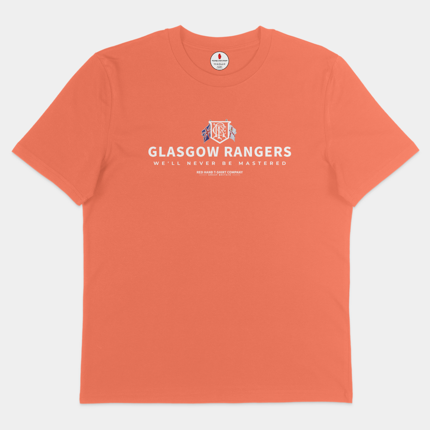 Glasgow Rangers We'll Never Be Mastered T-shirt