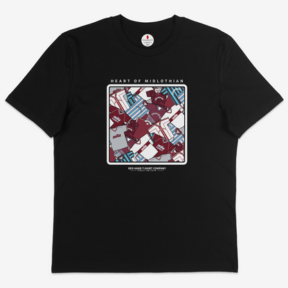 Heart Of Midlothian Retro Kit T-shirt
