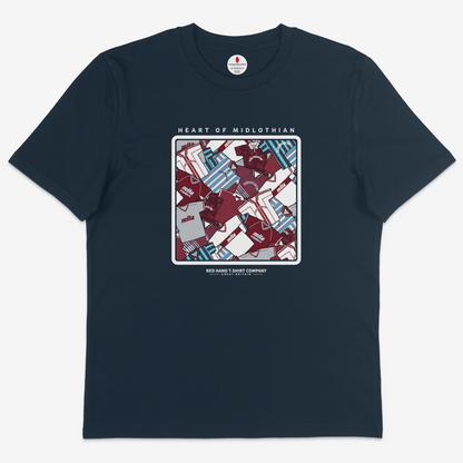 Heart Of Midlothian Retro Kit T-shirt