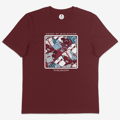 Heart Of Midlothian Retro Kit T-shirt