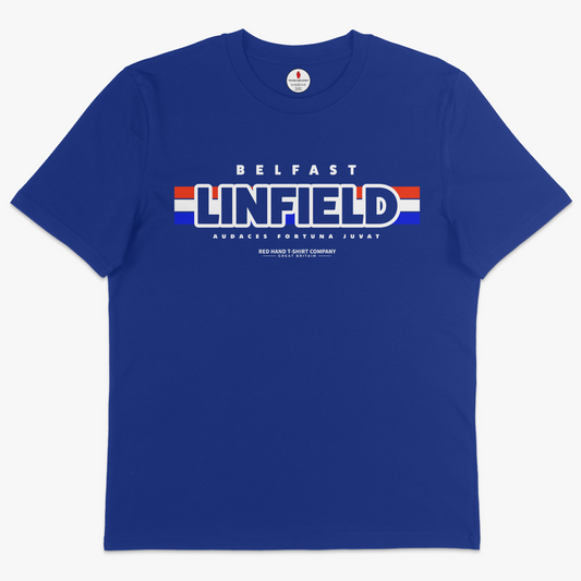(Sale) Belfast Linfield AFJ T-shirt - Large Blue