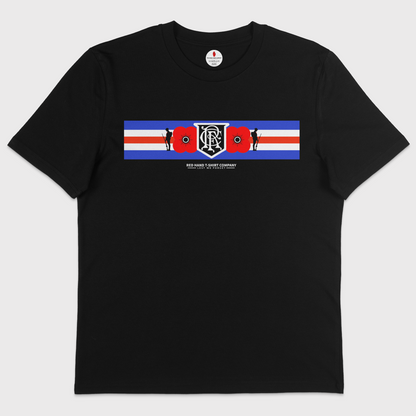 Rangers Poppy Five Stripe T-shirt