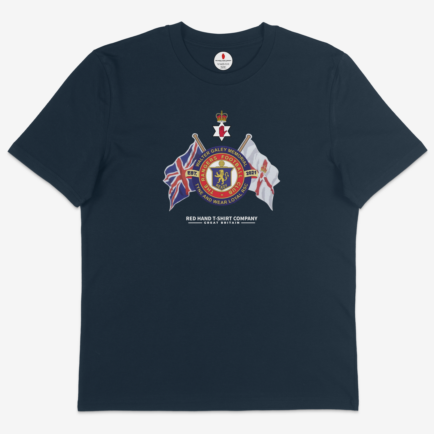 Walter Galey Crossed Flags T-shirt