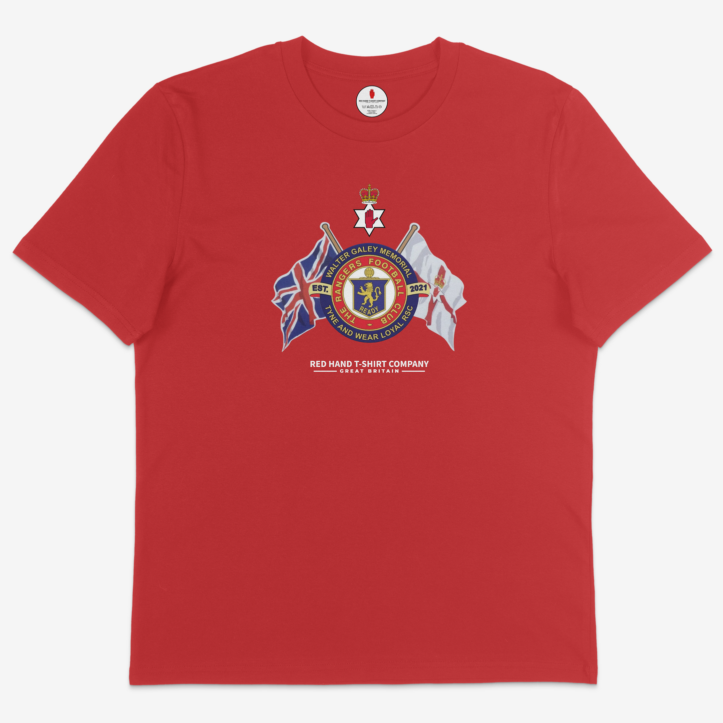 Walter Galey Crossed Flags T-shirt