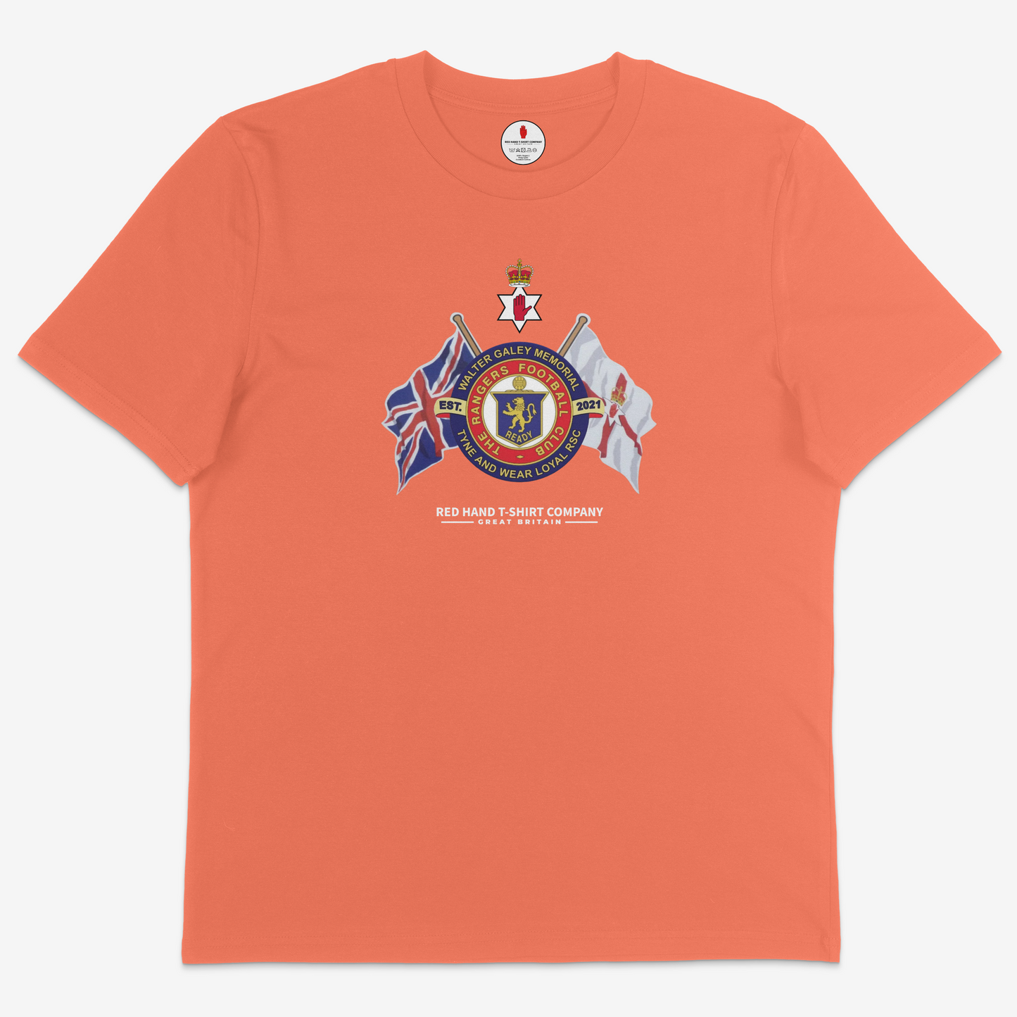 Walter Galey Crossed Flags T-shirt