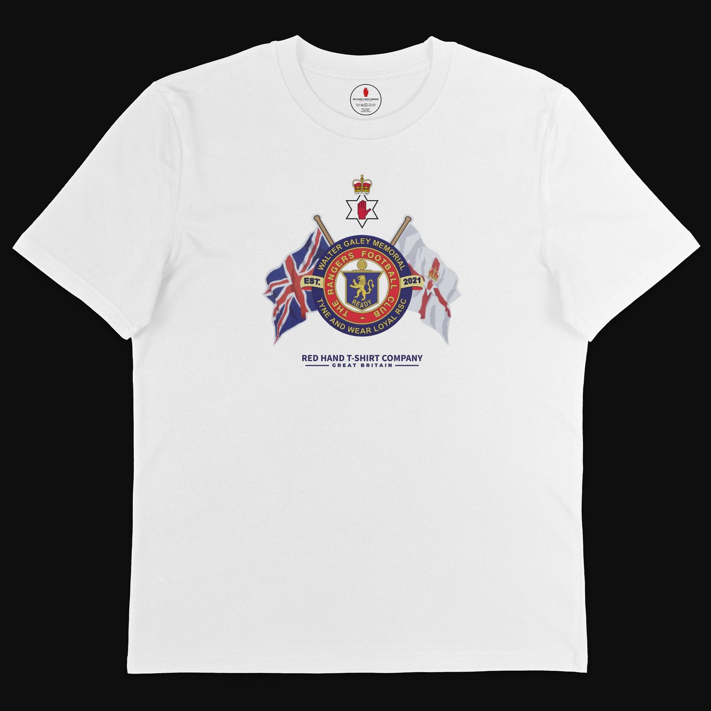 Walter Galey Crossed Flags T-shirt