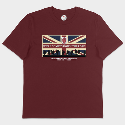 We're Coming Down The Road T-shirt