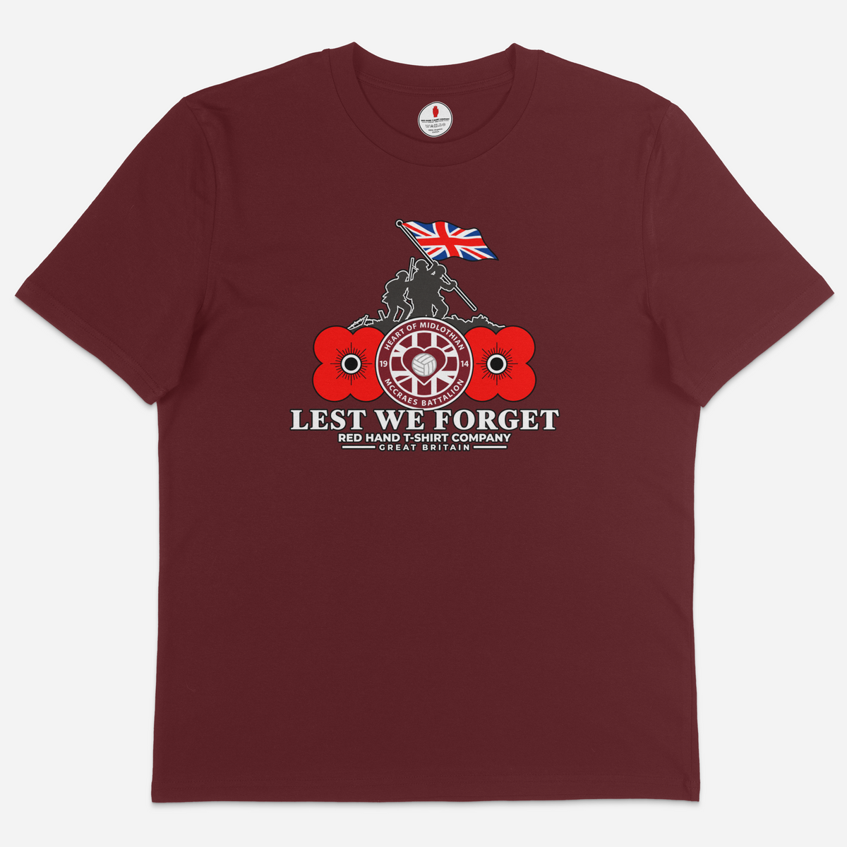 Hearts Lest We Forget T-shirt