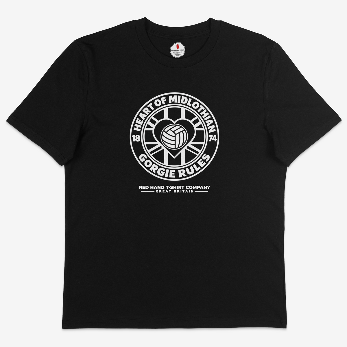 H.O.M Gorgie Rules Badge T-shirt