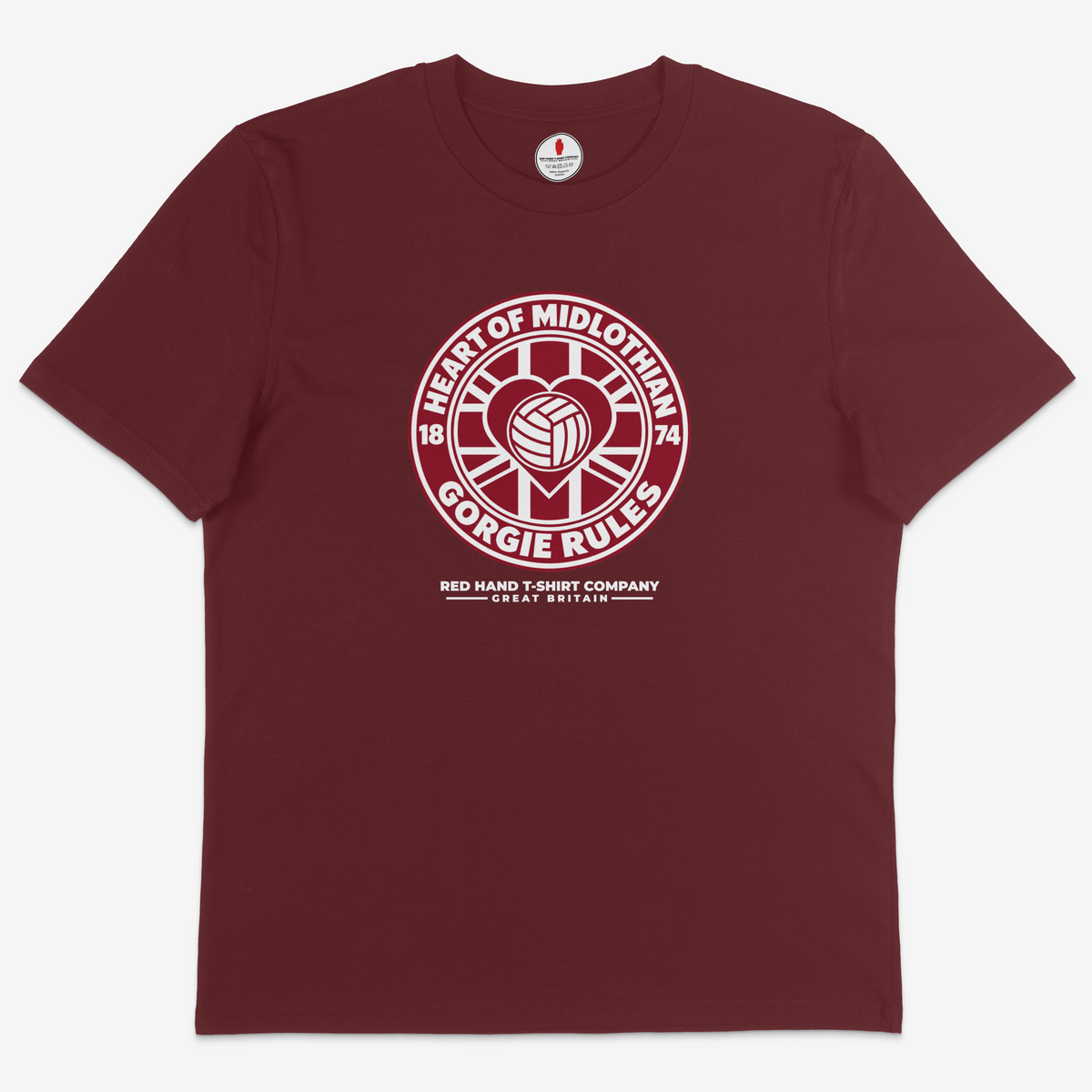 H.O.M Gorgie Rules Badge T-shirt