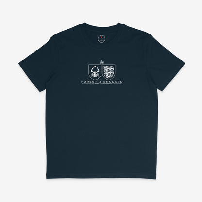 Forest & England T-shirt: Black, Navy, Red, White