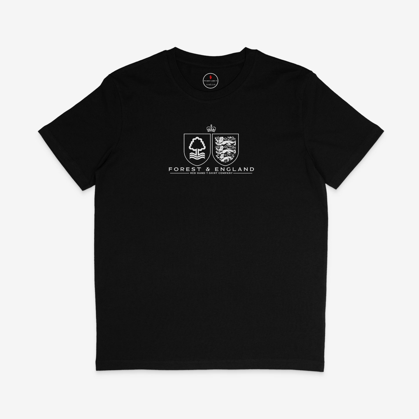 Forest & England T-shirt: Black, Navy, Red, White