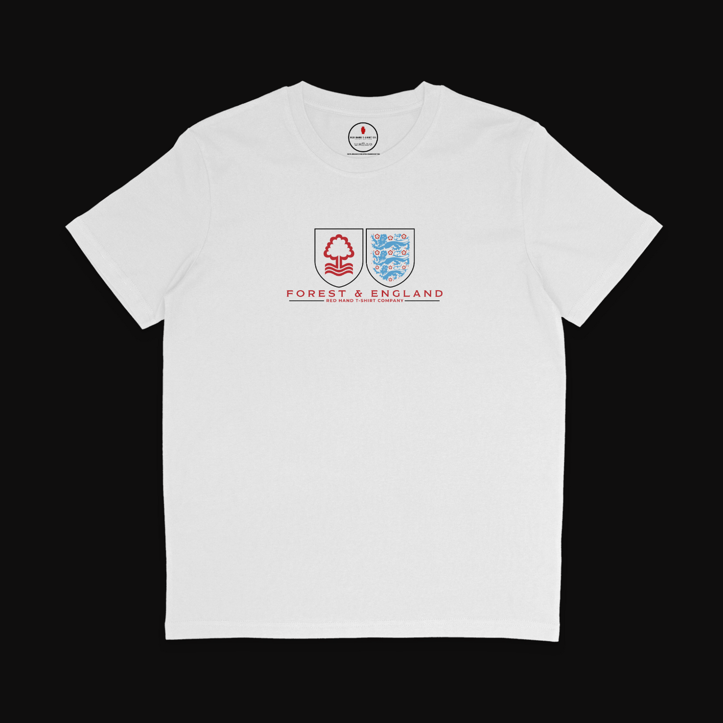 Forest & England T-shirt: Black, Navy, Red, White