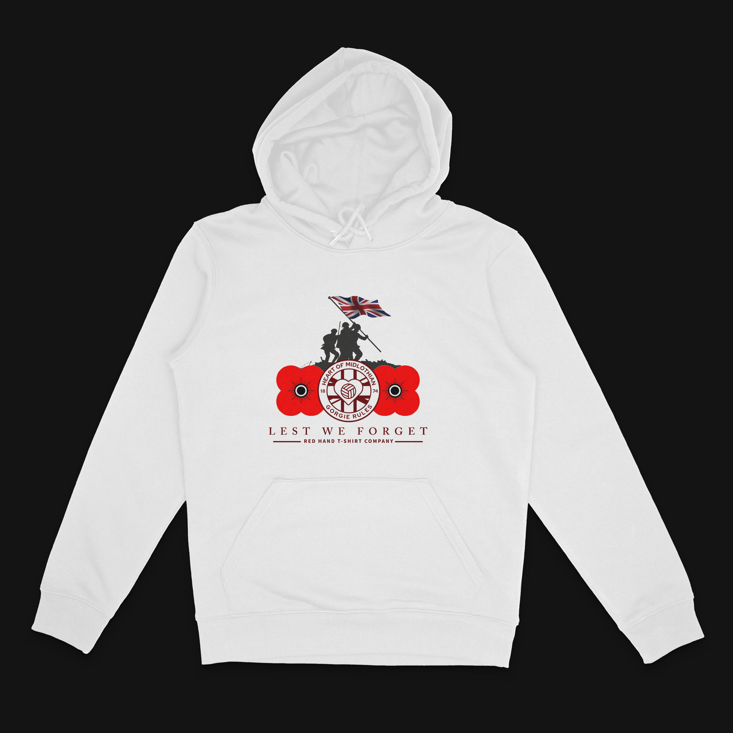 Hearts Lest We Forget Hoodie