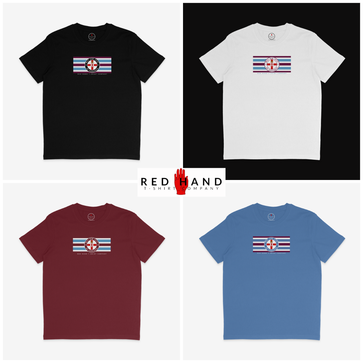 West Ham Loyal Striped Flag T-shirt