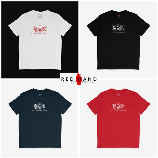 Forest, Rangers & England T-shirt: Black, Navy, Red, White