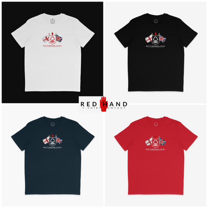 Forest St George & Union Jack T-shirt: Black, Navy, Red, White