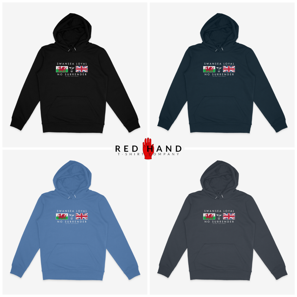 Swansea Loyal Wales and Union Flag Hoodie