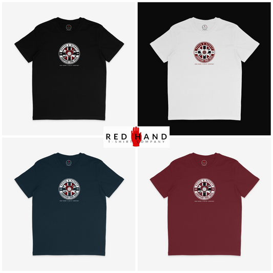 Upper N Hearts T-shirt: Black, Navy, White, Burgundy