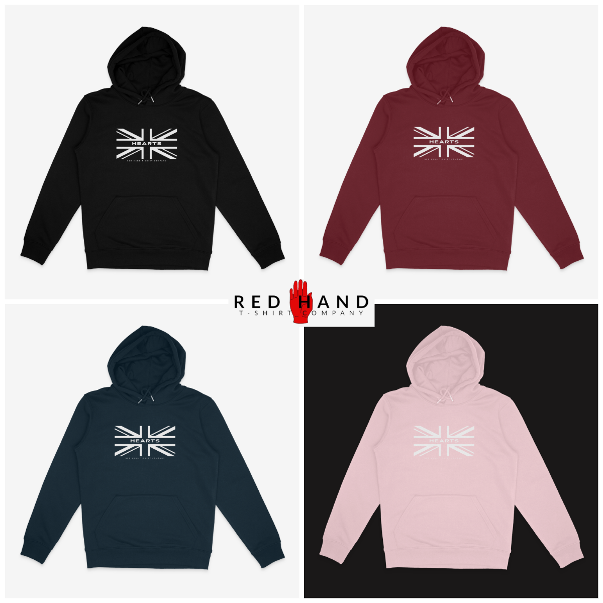 Hearts Union Flag Hoodie