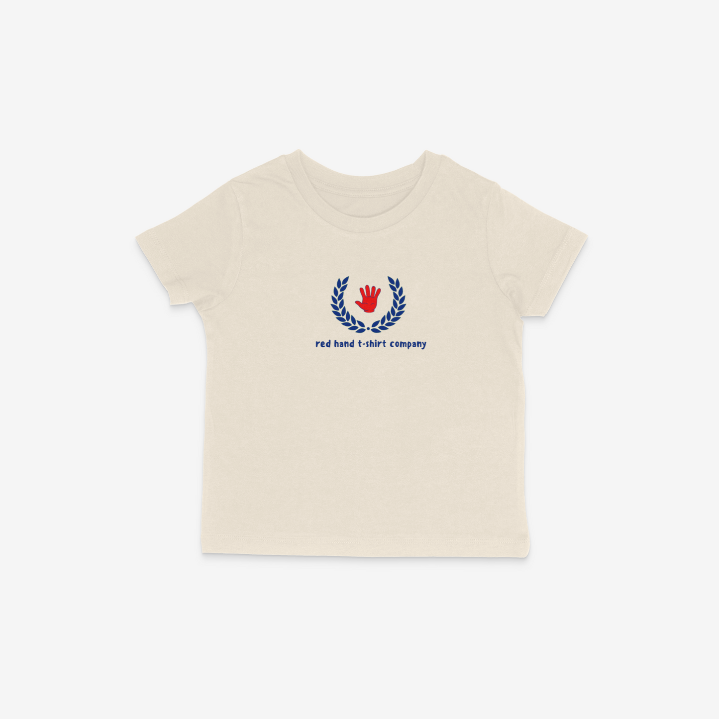 Laurel Wreath Red Hand T-Shirt - Cream