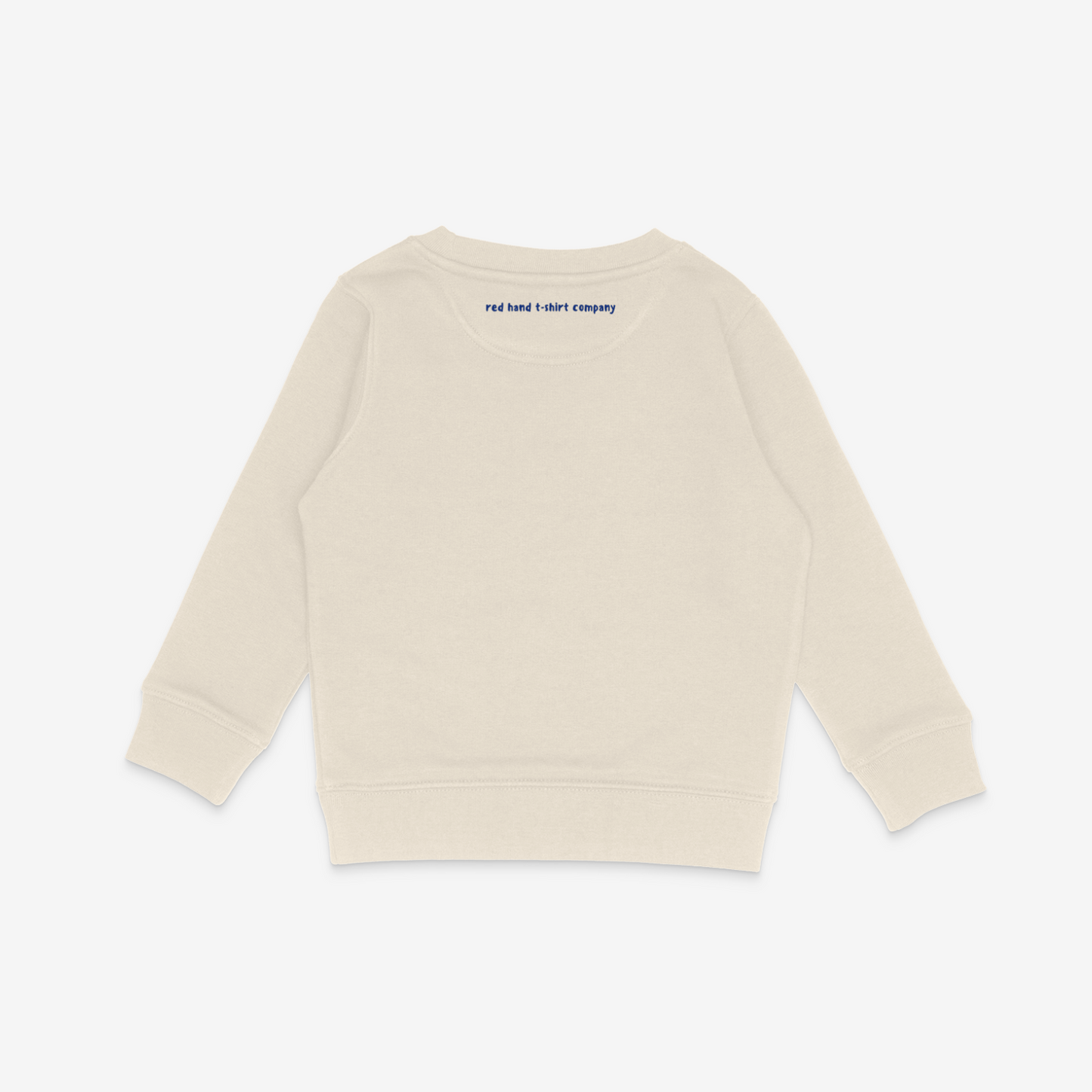 Laurel Wreath Red Hand Sweatshirt - Cream