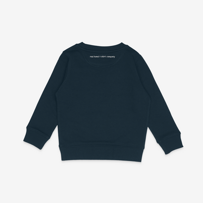 Laurel Wreath Red Hand Sweatshirt - Navy