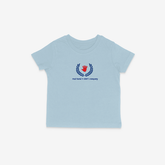 Laurel Wreath Red Hand T-Shirt - Sky Blue