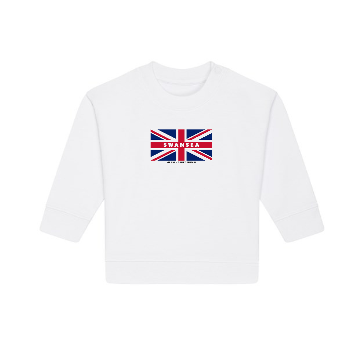 Swansea Flag Sweatshirt - White