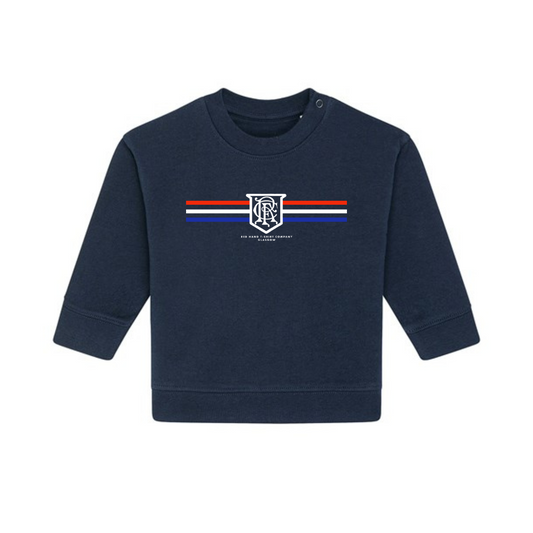 Rangers Three Stripes Baby Sweatshirt - Navy