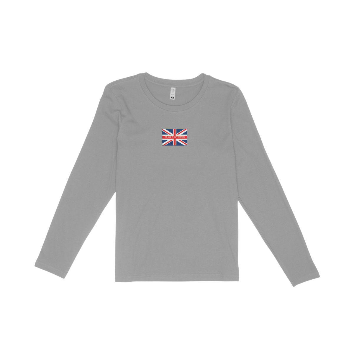 Union Jack Emblem long sleeve T-Shirt - Grey