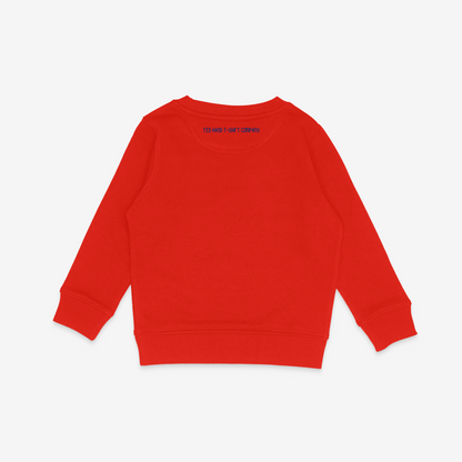 Union Jack Emblem Sweatshirt - Red