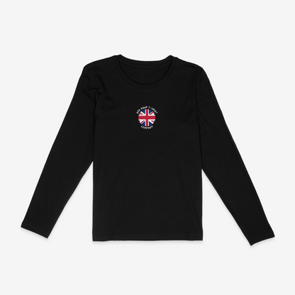 Circle Union Jack long sleeve T-Shirt - Black