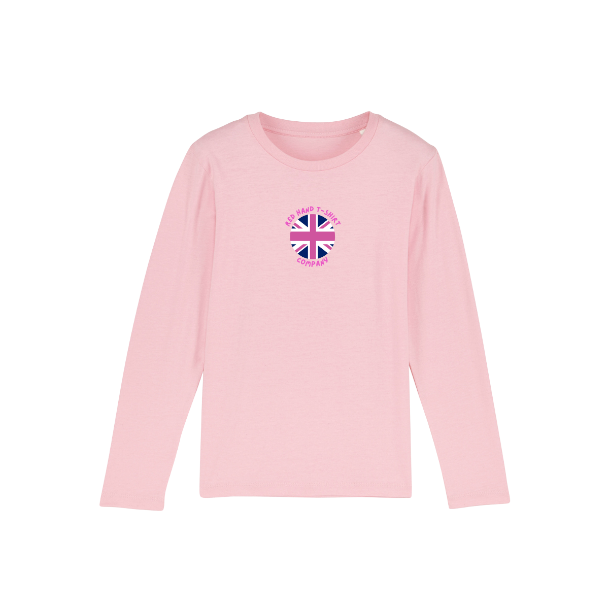 Circle Union Jack long sleeve T-Shirt - Pink