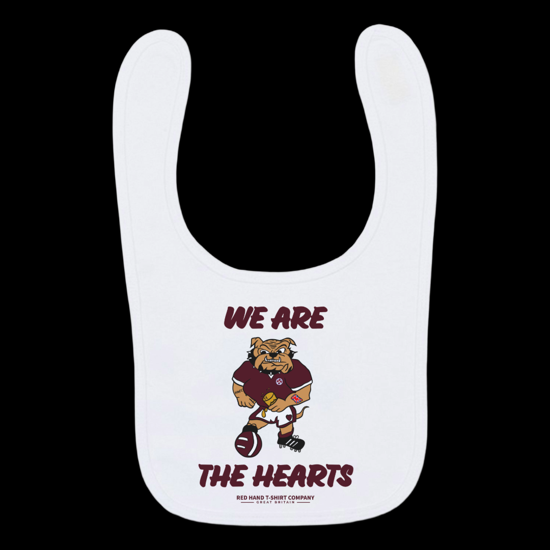Hearts Bulldog Bib
