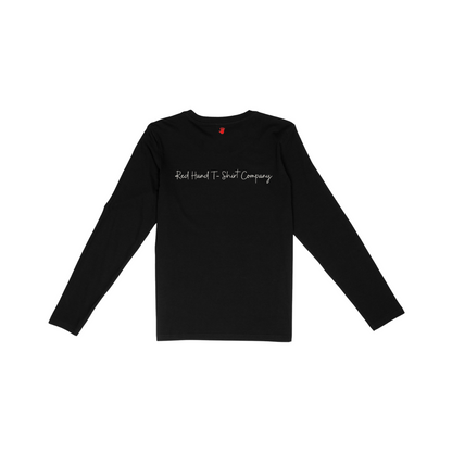 Union Jack Handwriting long sleeve T-Shirt - Black