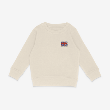 Union Jack Handwriting Sweatshirt - Cream