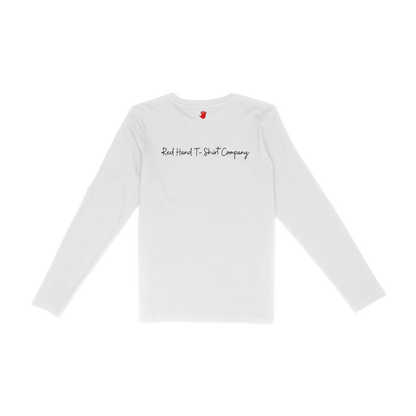 Union Jack Handwriting long sleeve T-Shirt - White